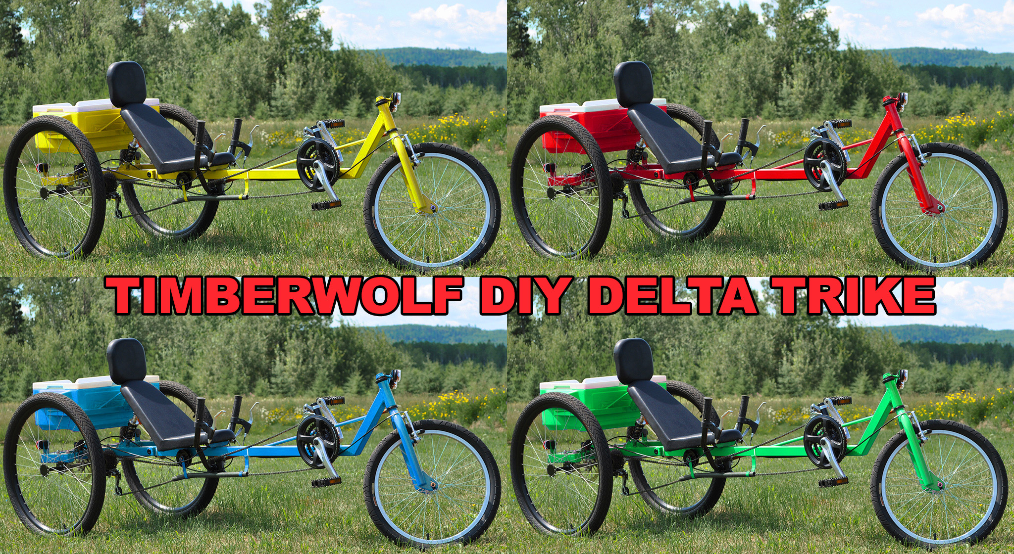 TimberWolf Recumbent Trike - diy delta trike
